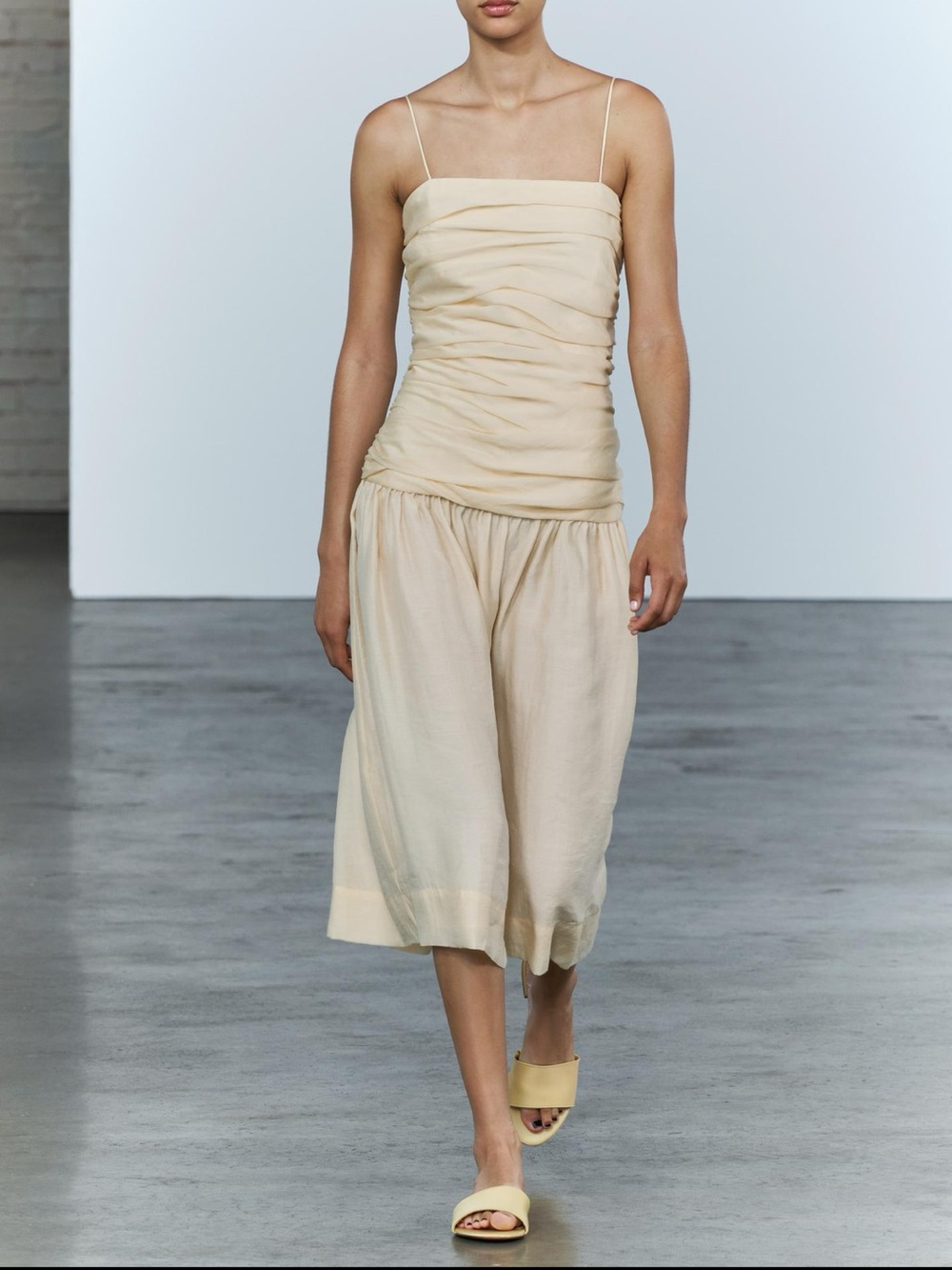 Zara Women's Draped Midi Dress